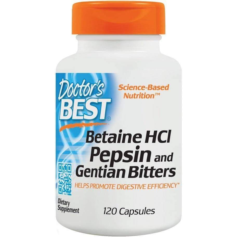 Betaine HCl Pepsin & Gentian Bitters - 120 caps