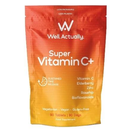 Well Actually Super Vitamin C + Zinc, 90 Tablets