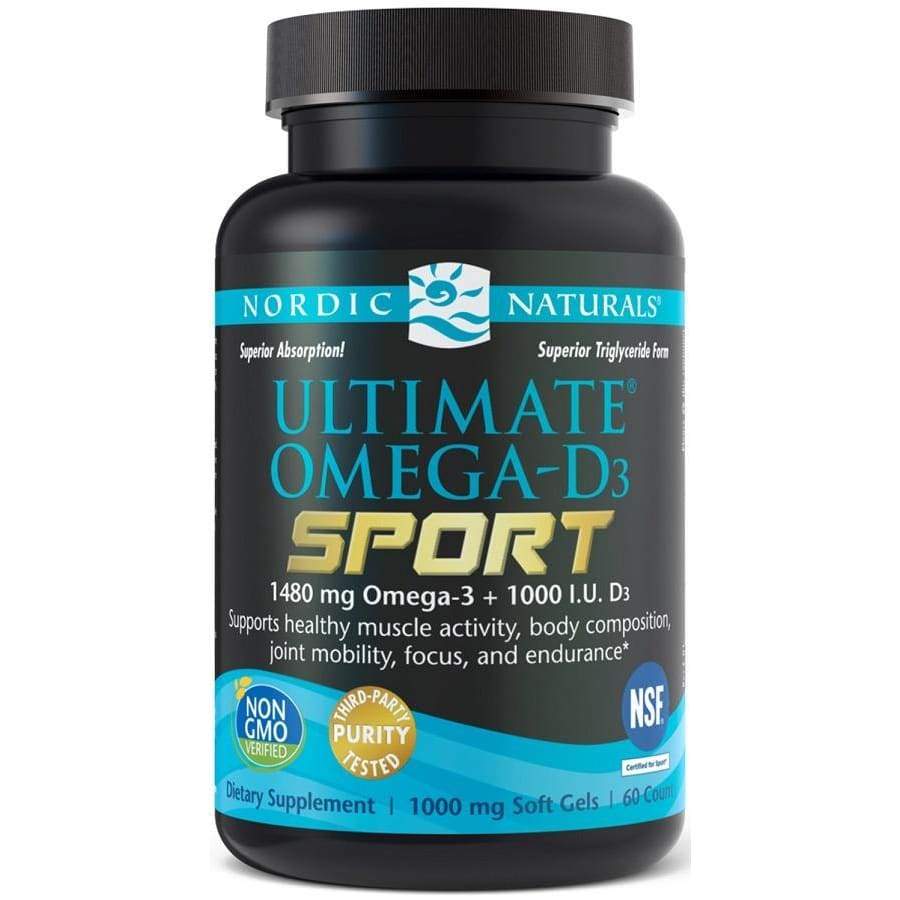 Ultimate Omega-D3 Sport, 1480mg Lemon - 60 softgels
