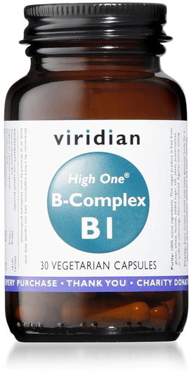Viridian High One Vitamin B1 with B-Complex, 30 VCapsules