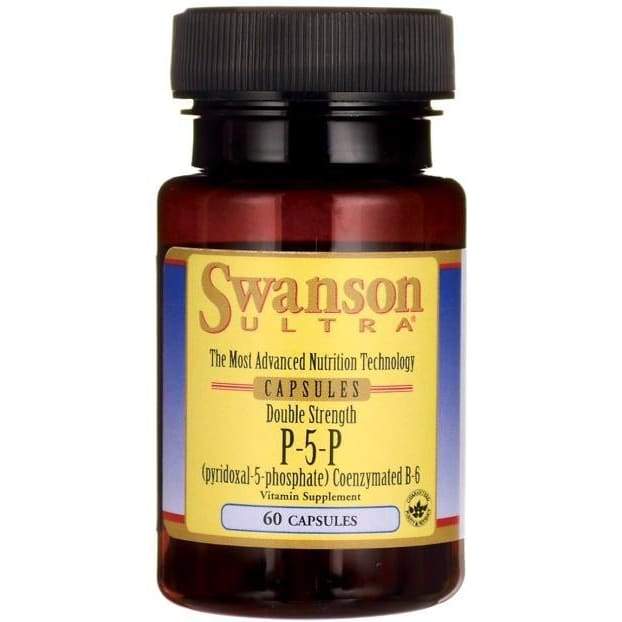 P-5-P (Pyridoxal-5-Phosphate) Coenzymated Vitamin B-6, 40mg - 60 caps