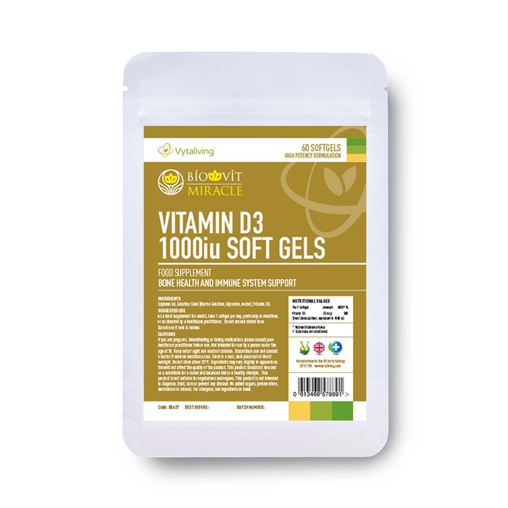 Biovit Vitamin D3 1000iu Softgels