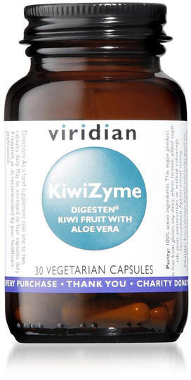 Viridian KiwiZyme w Aloe Vera, 500mg, 30 Capsules