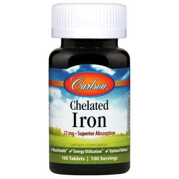 Chelated Iron, 27mg - 100 tablets