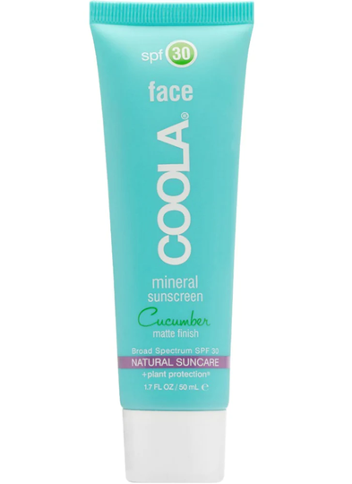 Coola Mineral Face SPF 30 Cucumber Matte Finish Moisturiser 50ml