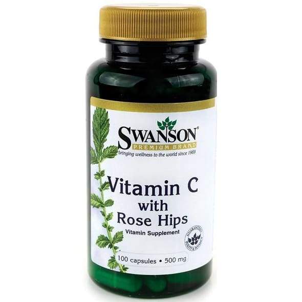 Vitamin C with Rose Hips Extract, 500mg - 100 caps