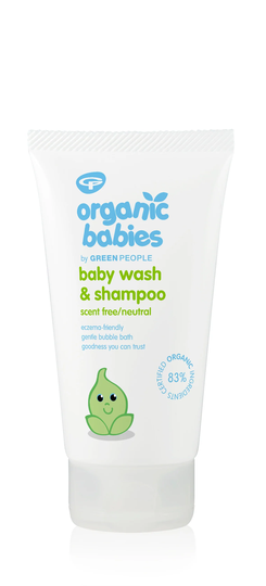 Green People Baby Wash & Shampoo, 150ml, Scent Free