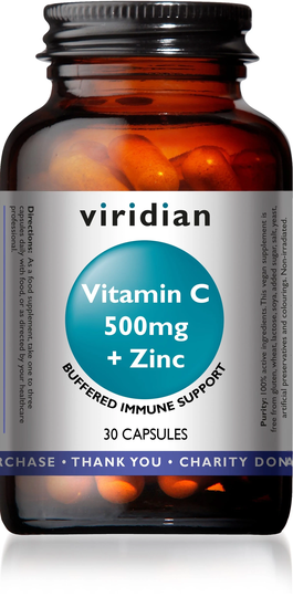Viridian Vitamin C + Zinc Veg, 30Caps