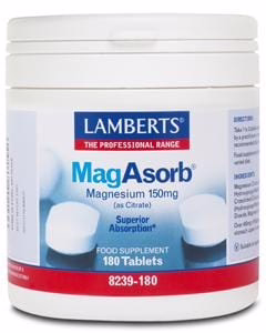Lamberts MagAsorb, 150mg, 180 Tablets