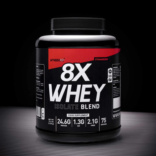 8X Whey Protein Isolate, Strawberry / 30g