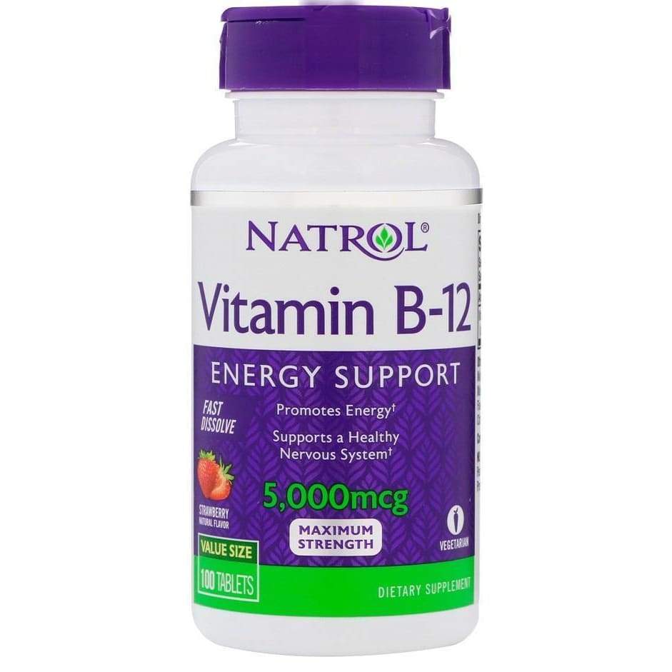 Vitamin B-12 Fast Dissolve, 5000mcg - 100 tablets