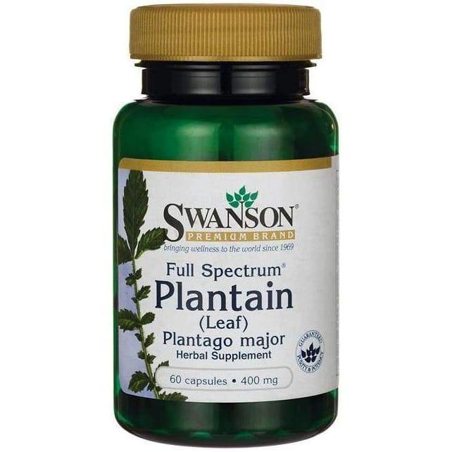 Full Spectrum Plantain (Leaf) Plantago Major, 400mg - 60 caps