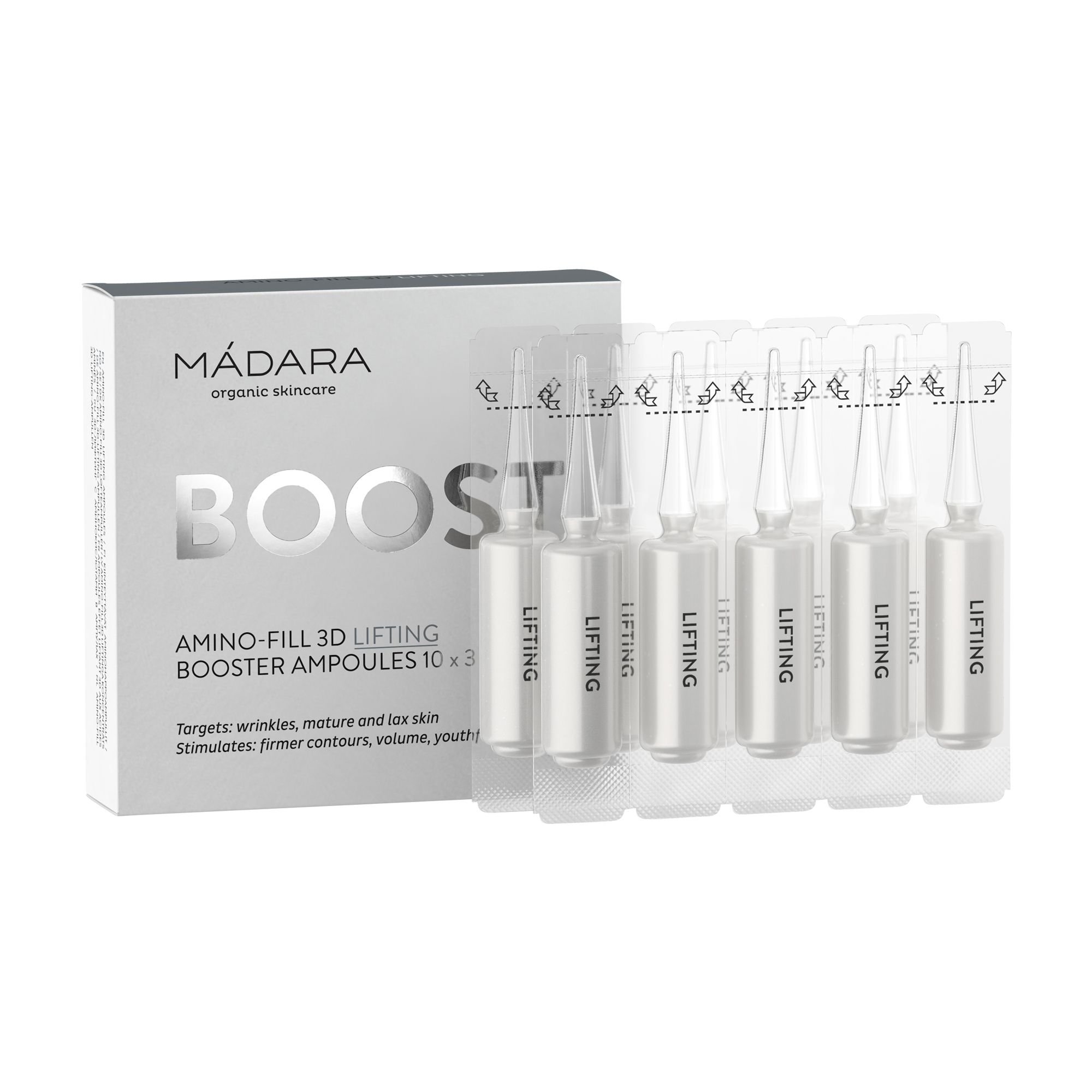 Mádara - Amino-Fill 3D Lifting Booster Ampoules 3 ml x 10 pcs