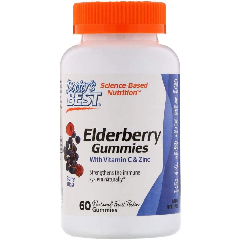Elderberry Gummies with Vitamin C & Zinc, Berry Blast - 60 gummies