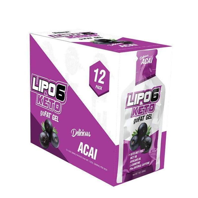 Lipo-6 Keto goFAT Gel, Acai - 12 packs