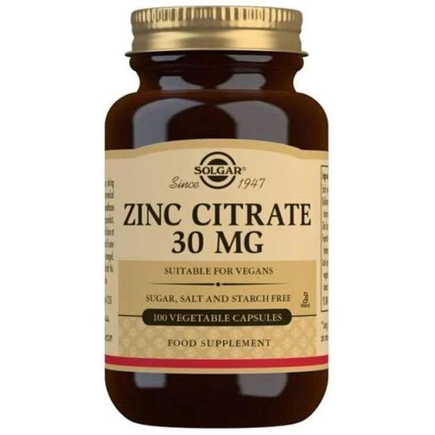 Zinc Citrate, 30mg - 100 vcaps