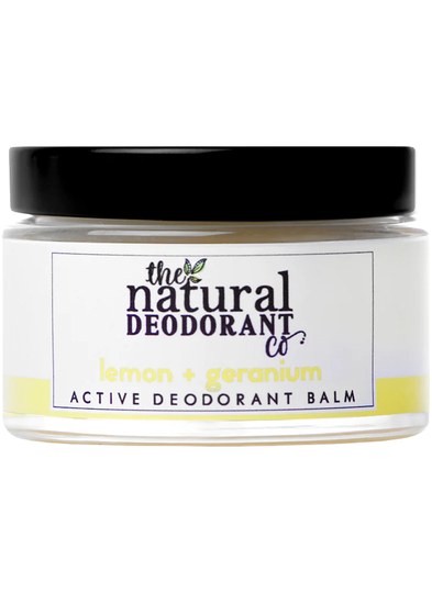 Natural Deodorant Co Active Deodorant Balm Lemon Geranium 55g