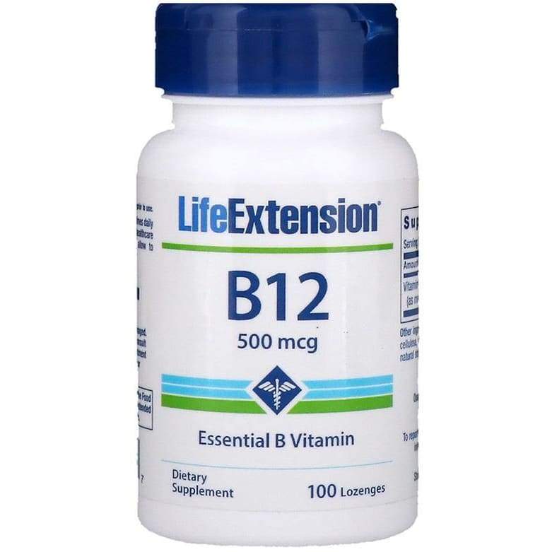Vitamin B12, 500mcg - 100 lozenges