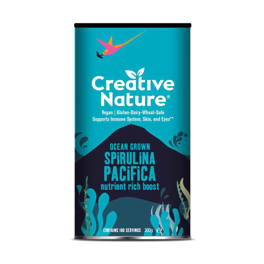 Creative Nature Raw Super Greens Spirulina Powder, 300gr