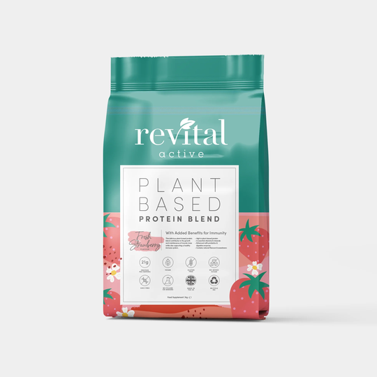 Revital Active Plant Based Protein Blend- Fresh Strawberry, 1kg