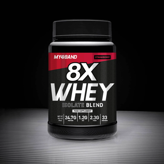 8X Whey Protein Isolate, Strawberry / 1kg