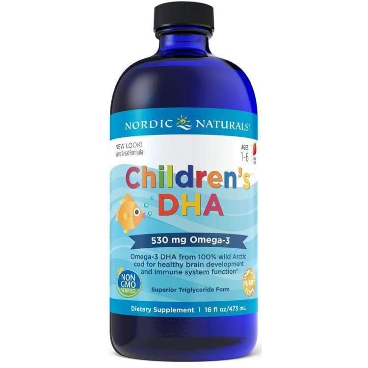 Children's DHA, 530mg Strawberry - 473 ml.