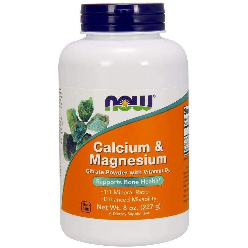 Calcium & Magnesium, Citrate Powder with Vitamin D3 - 227 grams