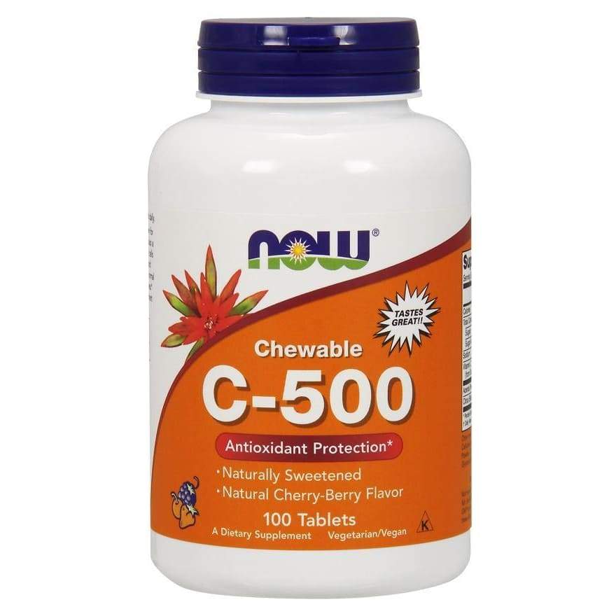 Vitamin C-500 Chewable, Cherry-Berry - 100 tablets