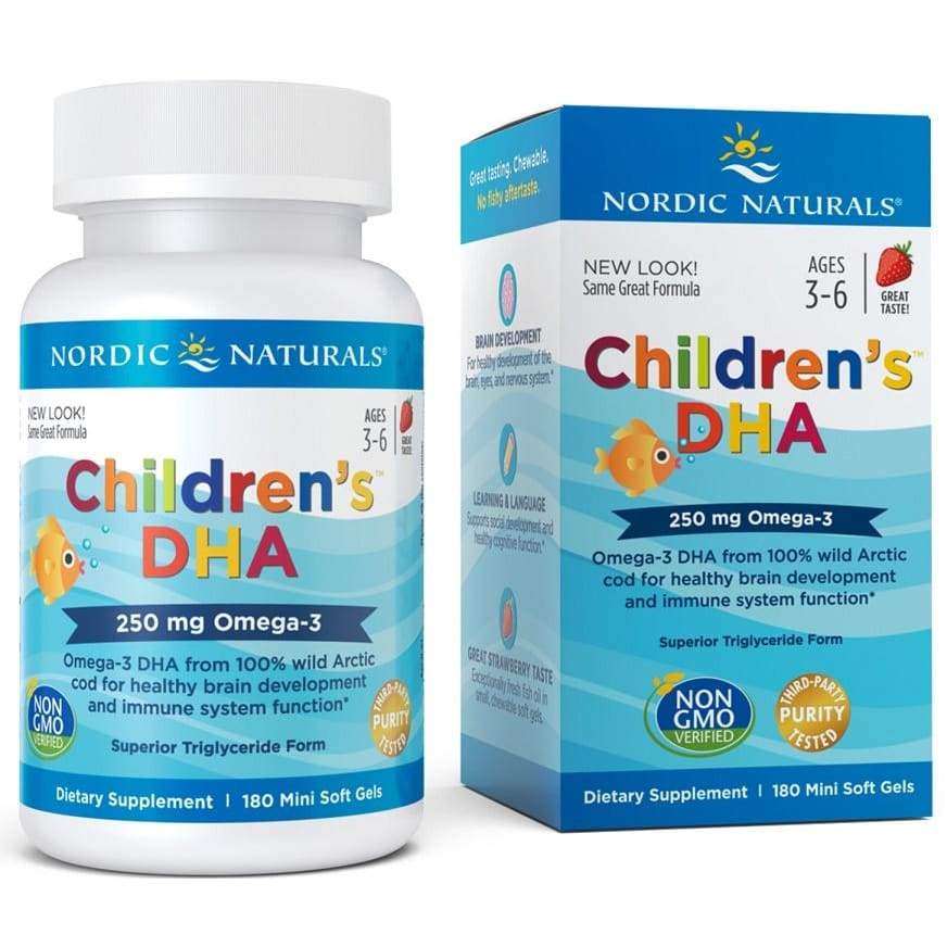 Children's DHA, 250mg Strawberry - 180 softgels