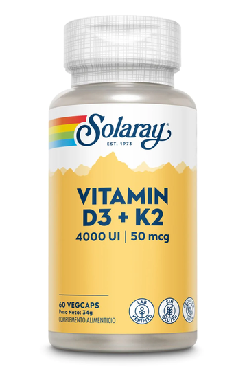 Solaray D3 K2, 120 VCapsules