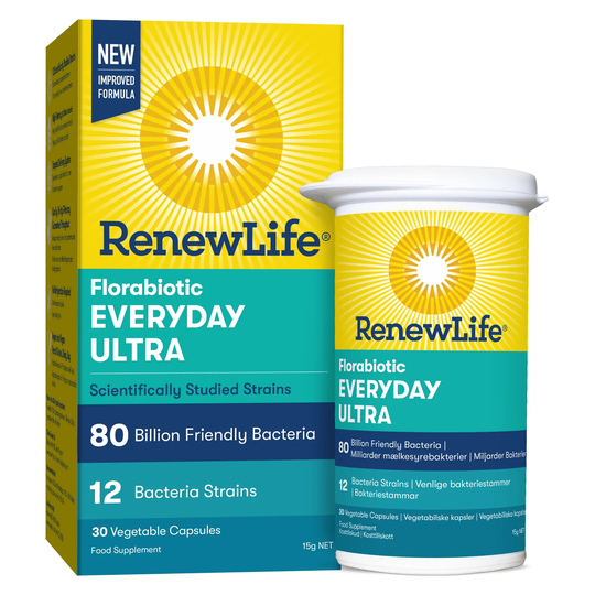 Renew Life Florabiotic Everyday Ultra 80 Billion, 30 Capsules