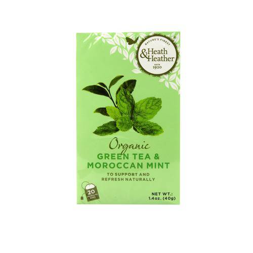 Heath & Heather Organic Green Tea & Moroccan Mint Tea
