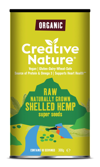 Creative Nature Raw Super Seeds Shelled Hemp, 300gr