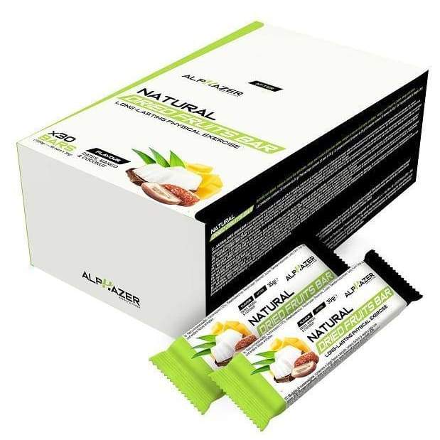 Alphazer Natural Dried Fruits Bars, Mango Coconut - 30 x 35g