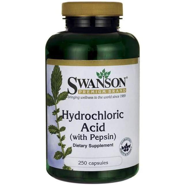 Hydrochloric Acid (with Pepsin) - 250 caps