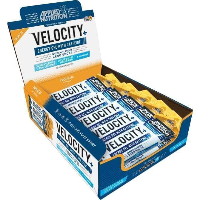 Velocity+ Energy Gel with Caffeine, Tropical - 20 x 60g
