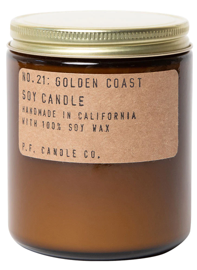 P.F. Candle Co. No. 21 Golden Coast Standard Soy Jar Candle 204g