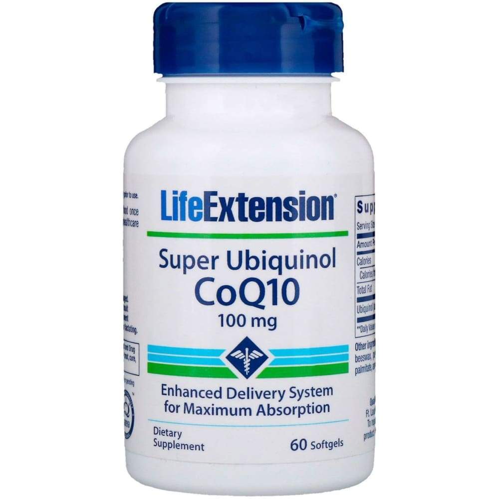 Super Ubiquinol CoQ10, 100mg - 60 softgels