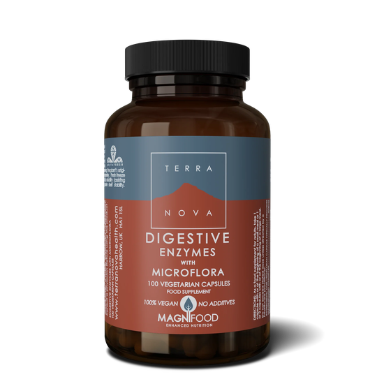 Terranova Digestive Enzyme Complex with Microflora, 100 Capsules