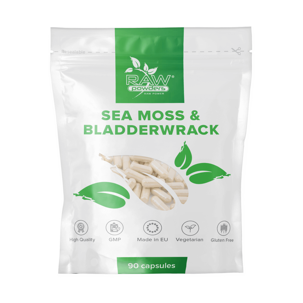 Sea Moss 250mg & Bladderwrack 250mg 90 Capsules