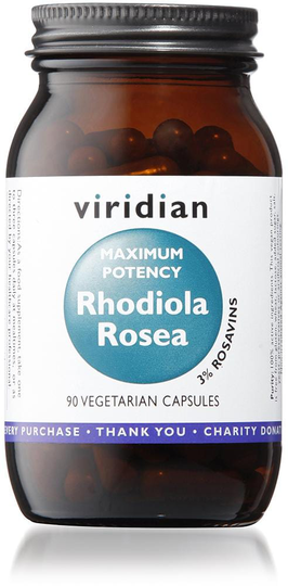 Viridian Maxi Potency Rhodiola Rosea Root Extract, 90 VCapsules