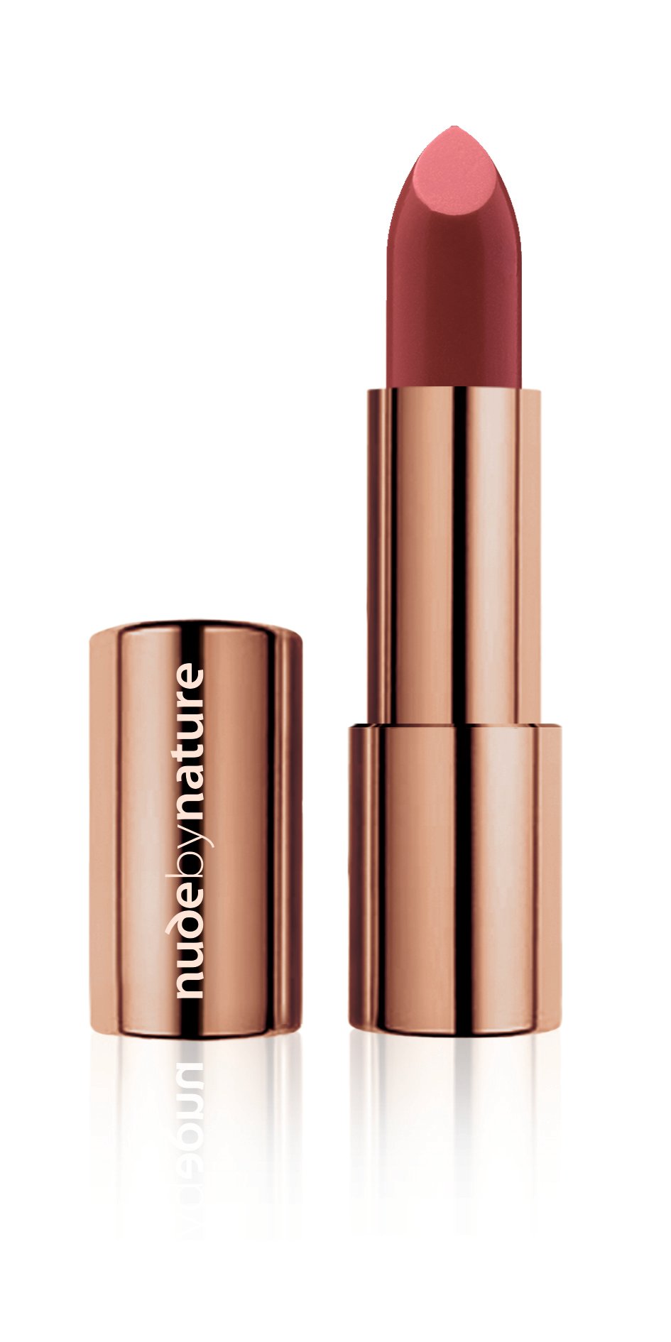 Nude by Nature - Moisture Shine Lipstick - 08 Garnet