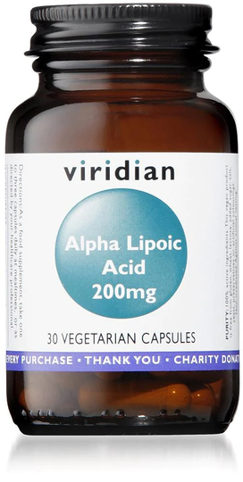 Viridian Alpha Lipoic Acid, 200mg, 30 Capsules