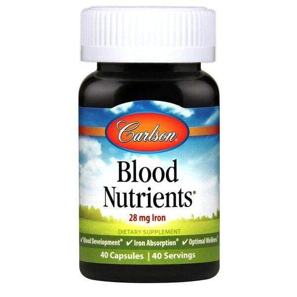 Blood Nutrients, 28mg Iron - 40 caps