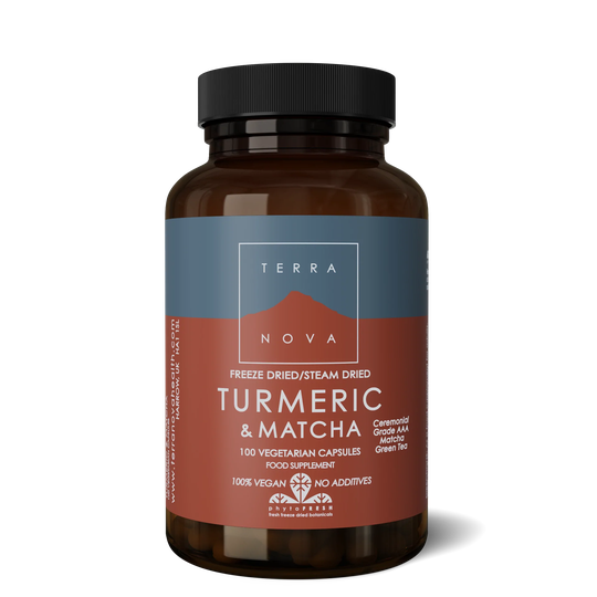 Terranova Turmeric & Matcha, 100 Capsules