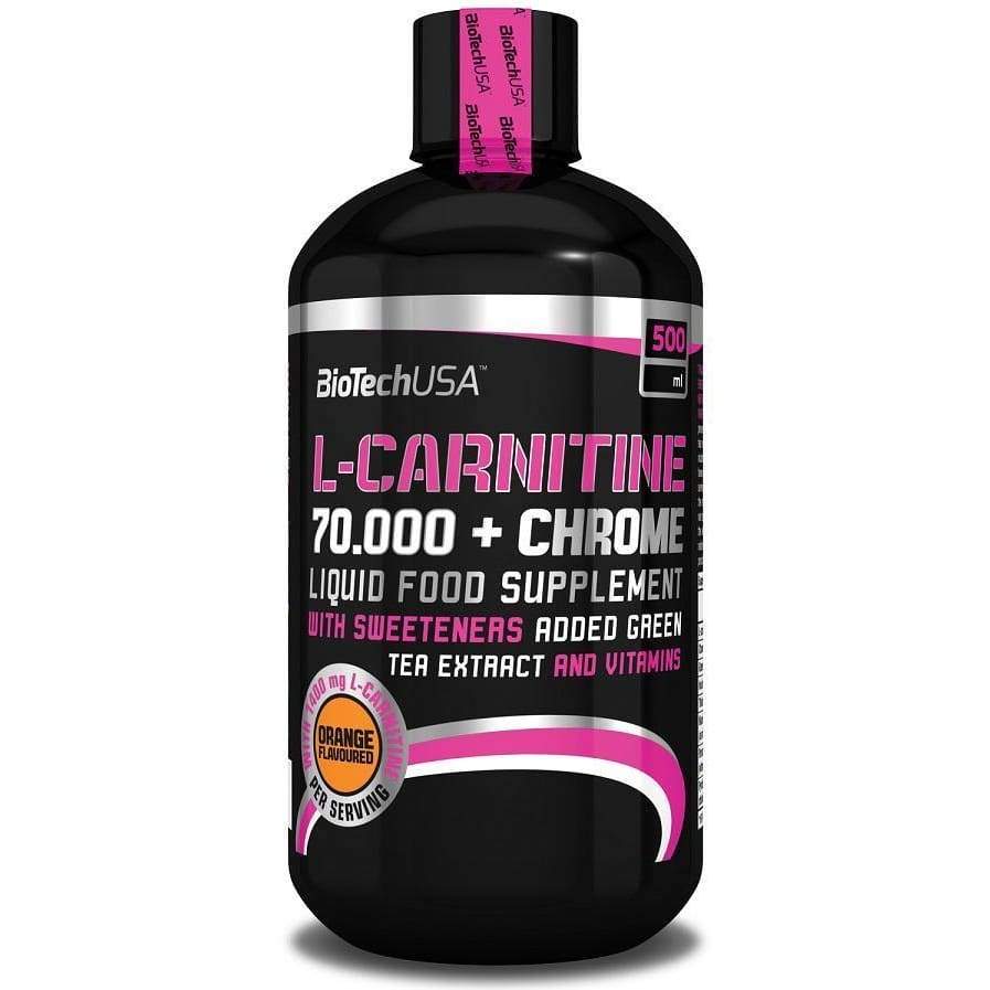 L-Carnitine 70.000 + Chrome, Orange - 500 ml.