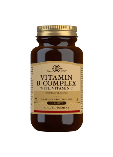 Solgar B-Complex With Vitamin C, 250 Tablets