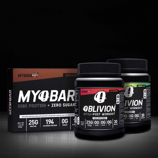 Two Oblivions Plus FREE box of MYOBARS, Red Berries / Lemon and Lime