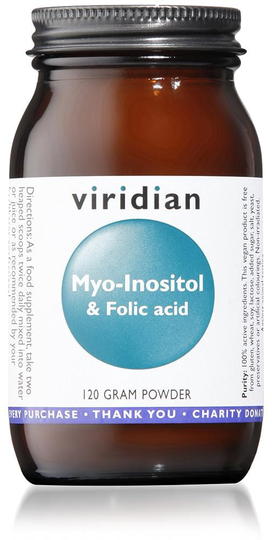 Viridian Myo-Inositol and Folic Acid, 120gr