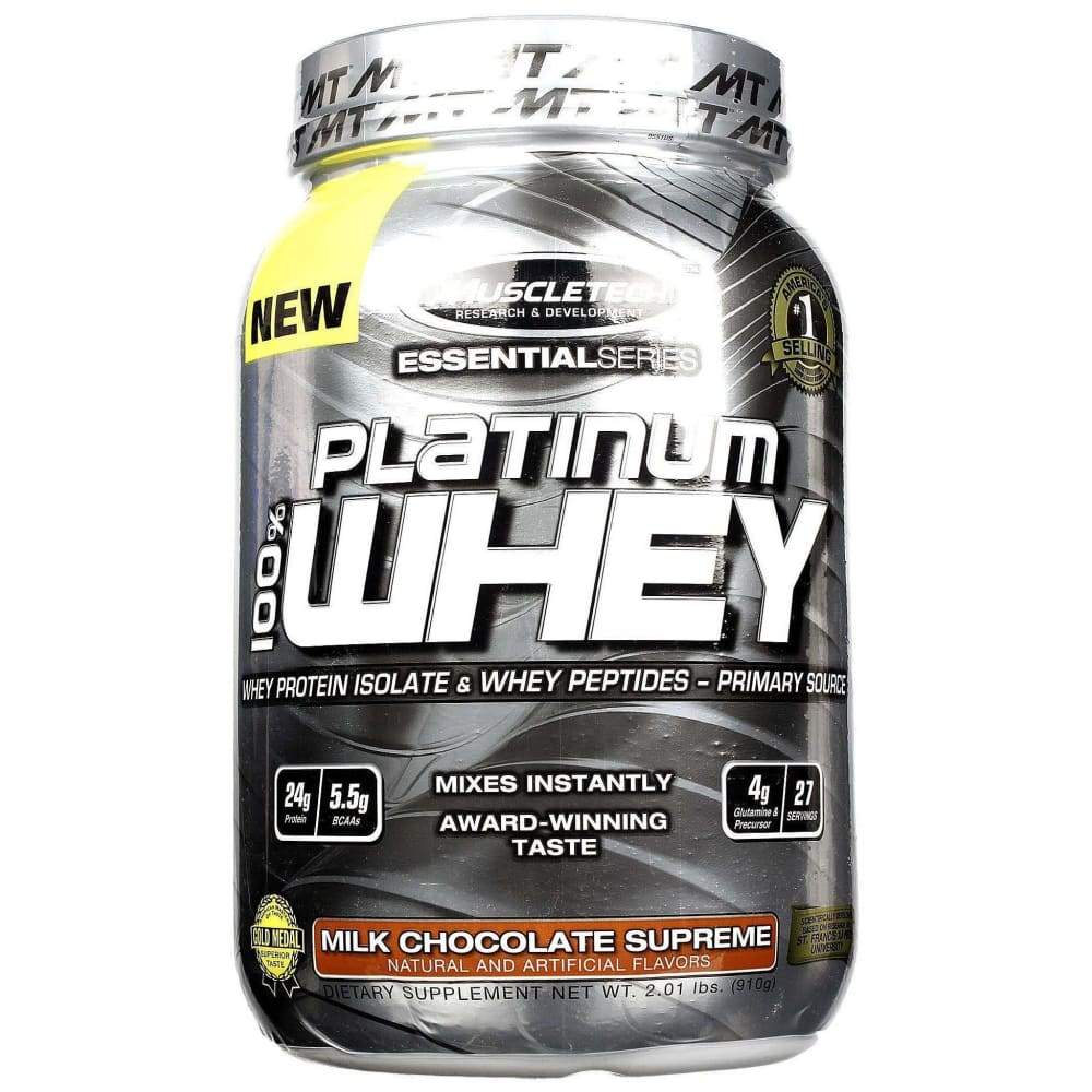Platinum 100% Whey, Milk Chocolate Supreme - 910 grams